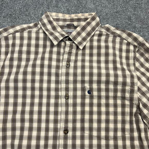 Carhartt Shirt Men's Medium Multicolor Plaid 100% Cotton Short Sleeve Button-Up - Picture 1 of 10
